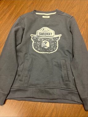 Landmark Project Smokey Bear sweatshirt, size medium